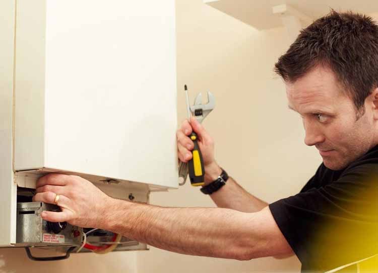 Gas Engineer at work